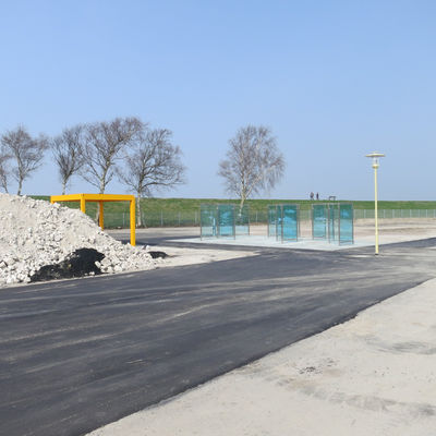 Der Bau des Fischparks